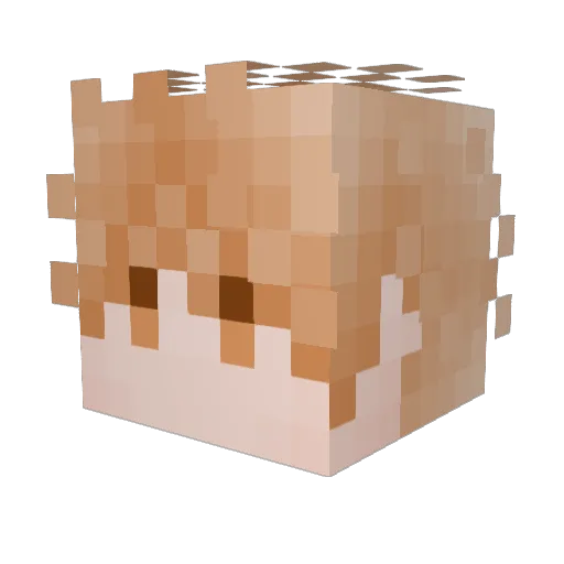 kapumenn Minecraft avatar head, 3D render