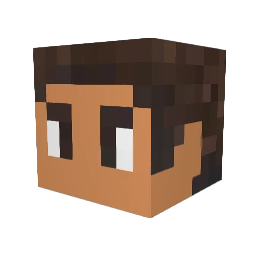 kapwak Minecraft avatar head, 3D render
