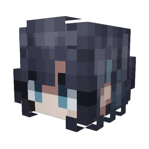 kaquite Minecraft avatar head, 3D render