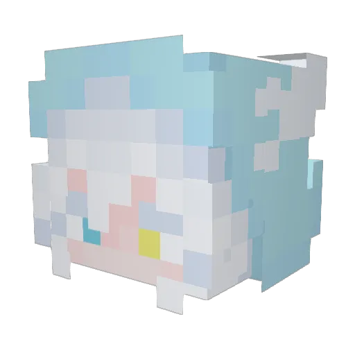 kar091 Minecraft avatar head, 3D render