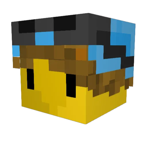 kar1if Minecraft avatar head, 3D render