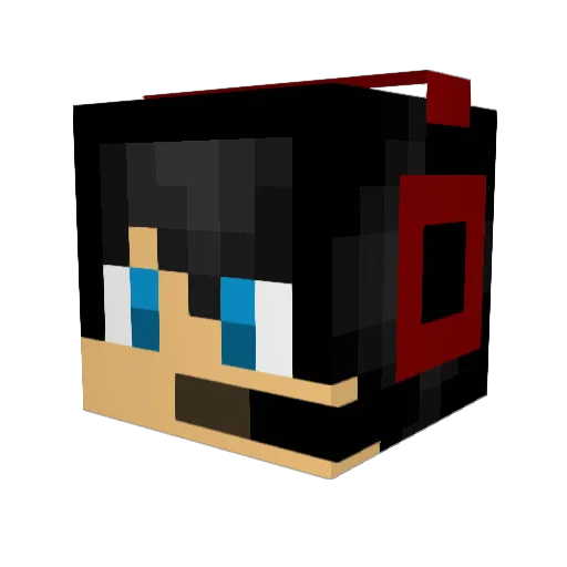karaage259 Minecraft avatar head, 3D render