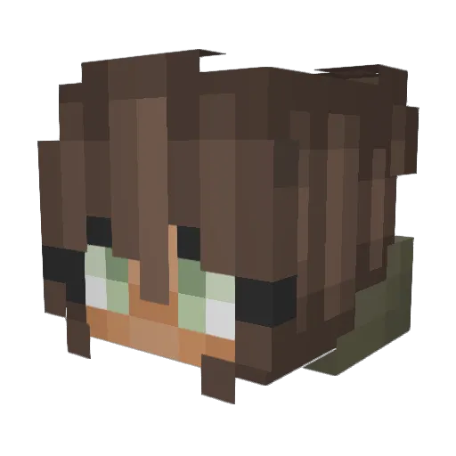 karahelps Minecraft avatar head, 3D render