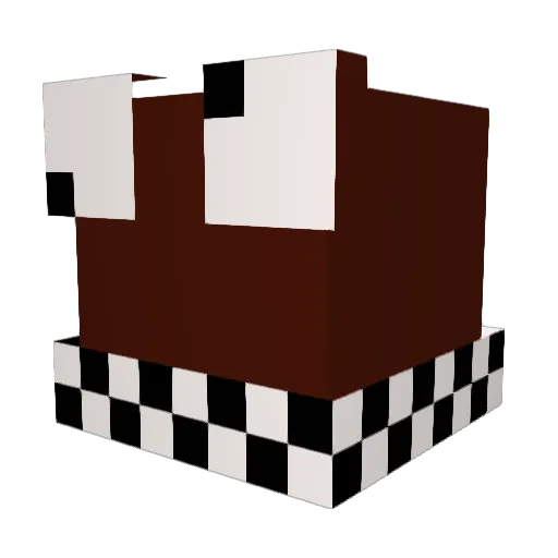 karamir Minecraft avatar head, 3D render