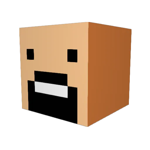 karar12 Minecraft avatar head, 3D render