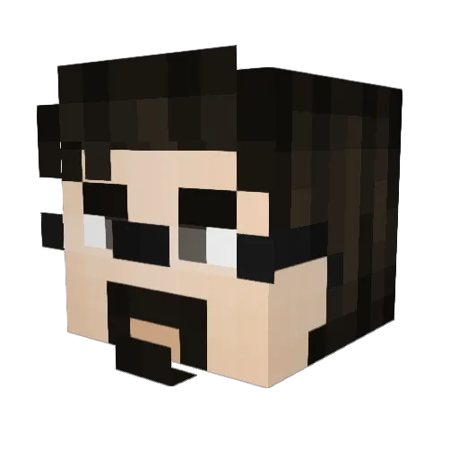 kararishere Minecraft avatar head, 3D render