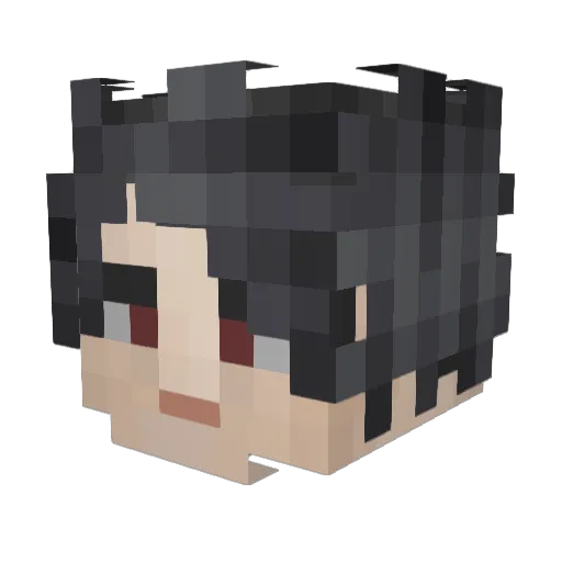 karasuun Minecraft avatar head, 3D render