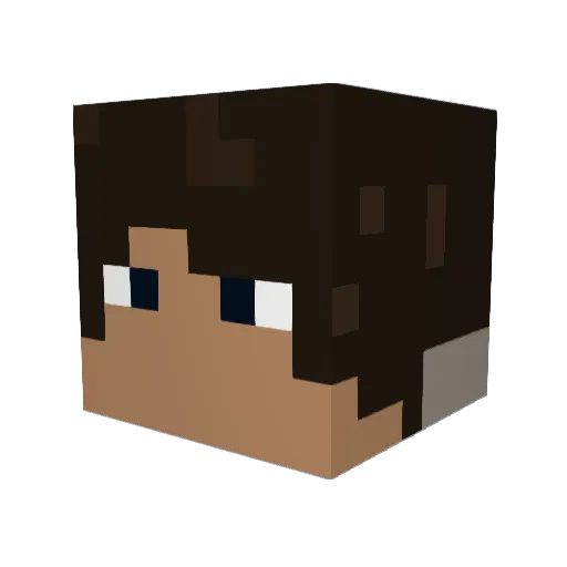 karboosx Minecraft avatar head, 3D render
