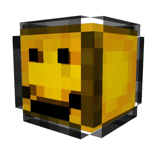 karbure Minecraft avatar head, 3D render
