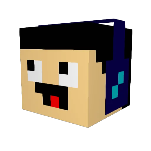 karebybonden Minecraft avatar head, 3D render