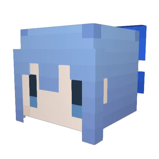 karechick Minecraft avatar head, 3D render