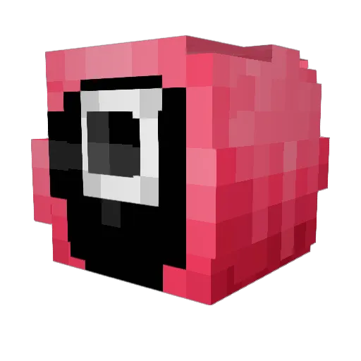 kareemakay Minecraft avatar head, 3D render