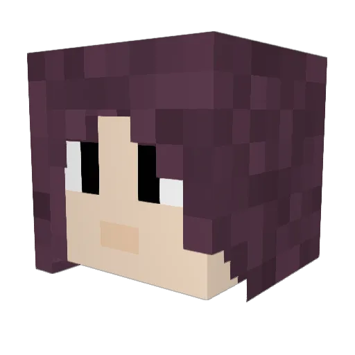 kareiku Minecraft avatar head, 3D render