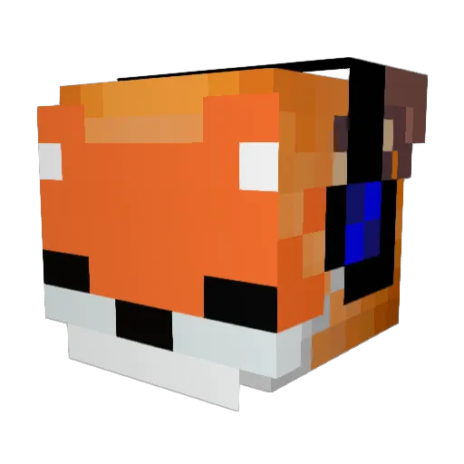 karesiak Minecraft avatar head, 3D render