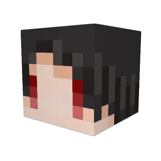 karesono Minecraft avatar head, 3D render