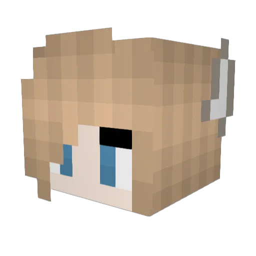 kariasanders Minecraft avatar head, 3D render