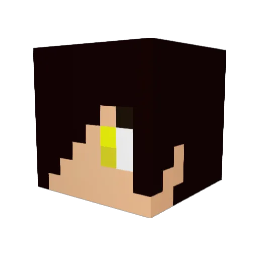 karibazero Minecraft avatar head, 3D render