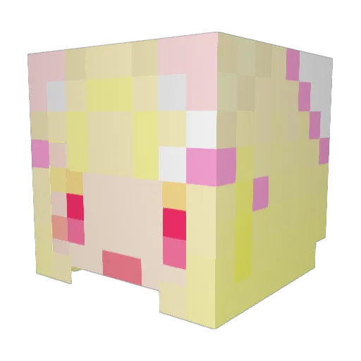 karikarinyann Minecraft avatar head, 3D render