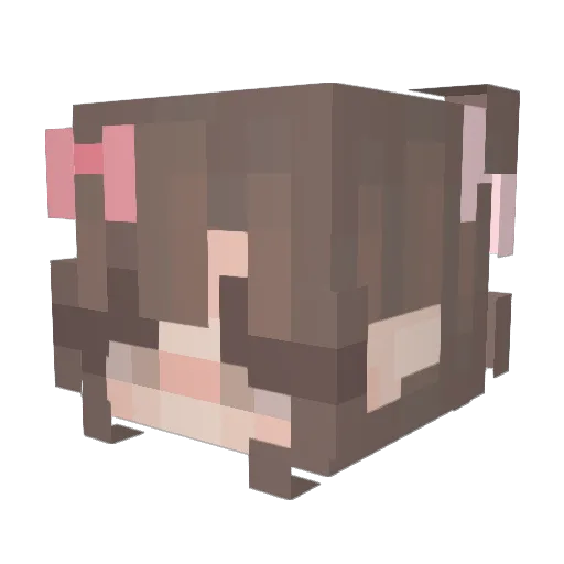 karina14 Minecraft avatar head, 3D render