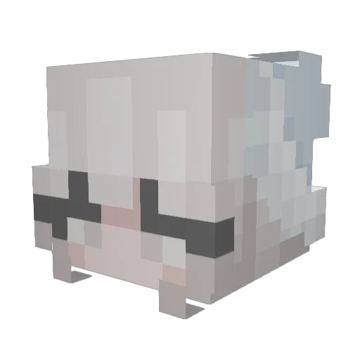 karina_happy Minecraft avatar head, 3D render