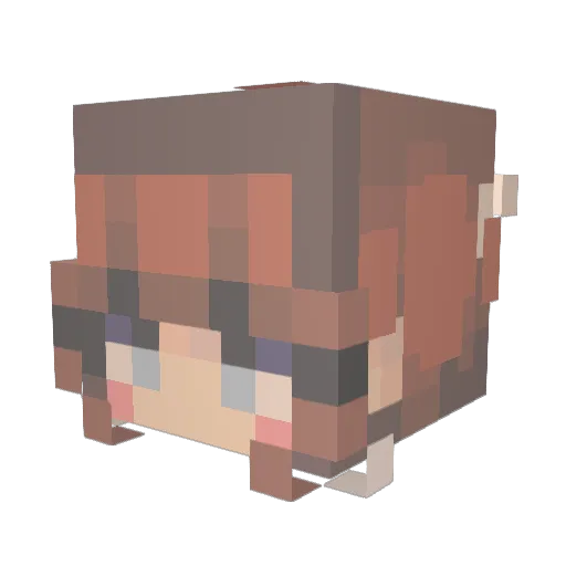 karinelxo Minecraft avatar head, 3D render