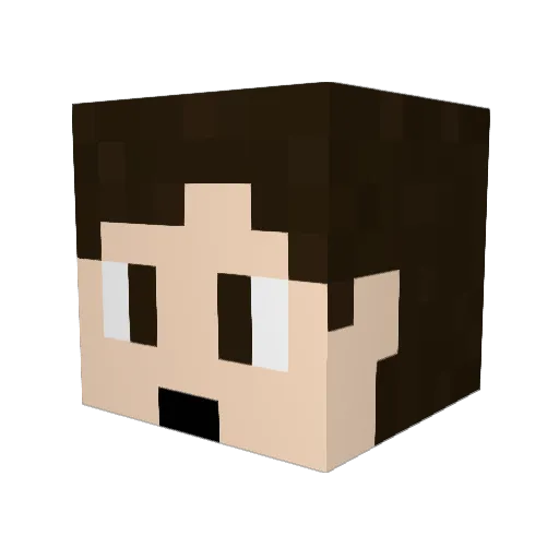 karinll Minecraft avatar head, 3D render