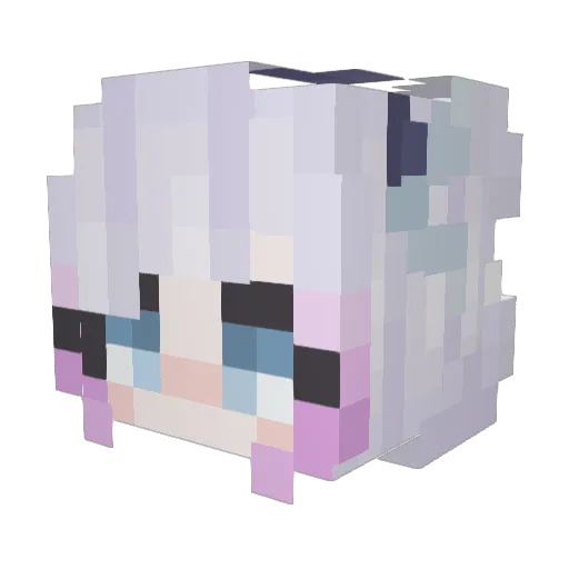 karisseu Minecraft avatar head, 3D render
