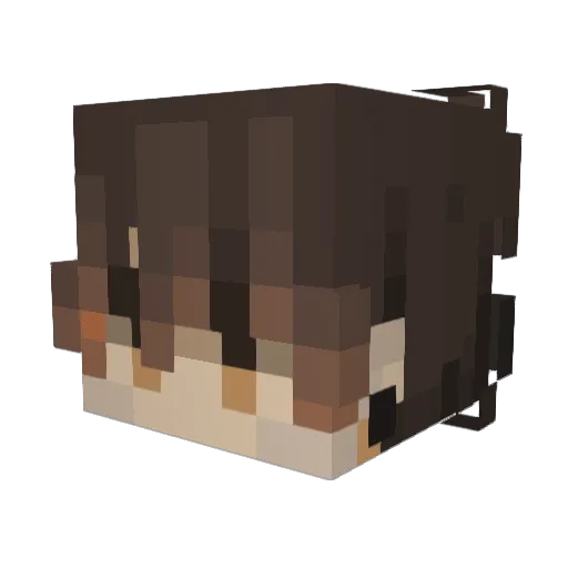 karitosafon Minecraft avatar head, 3D render