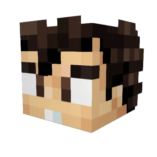 karkariass Minecraft avatar head, 3D render