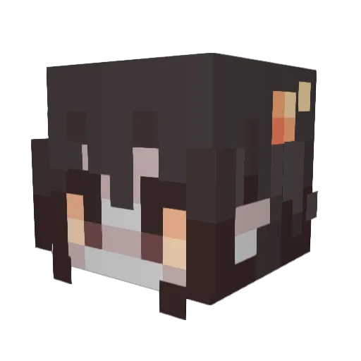 karkatREAL Minecraft avatar head, 3D render