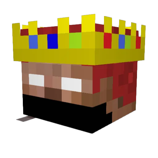 karkonata Minecraft avatar head, 3D render