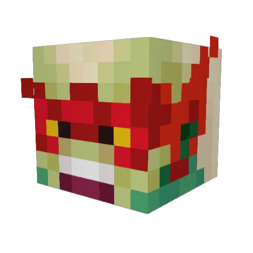 karkuun Minecraft avatar head, 3D render