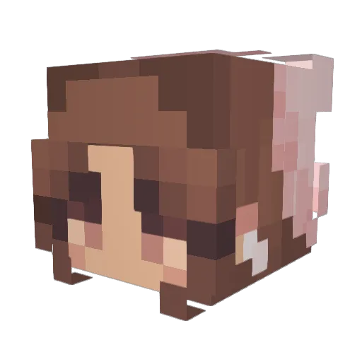 karlamane Minecraft avatar head, 3D render
