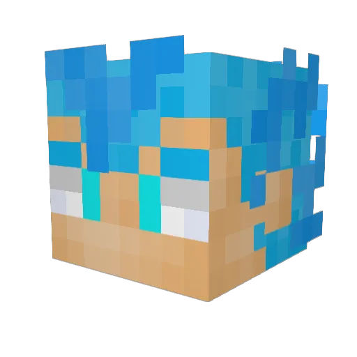 karlcloudy Minecraft avatar head, 3D render
