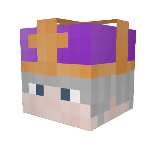 karlo68 Minecraft avatar head, 3D render