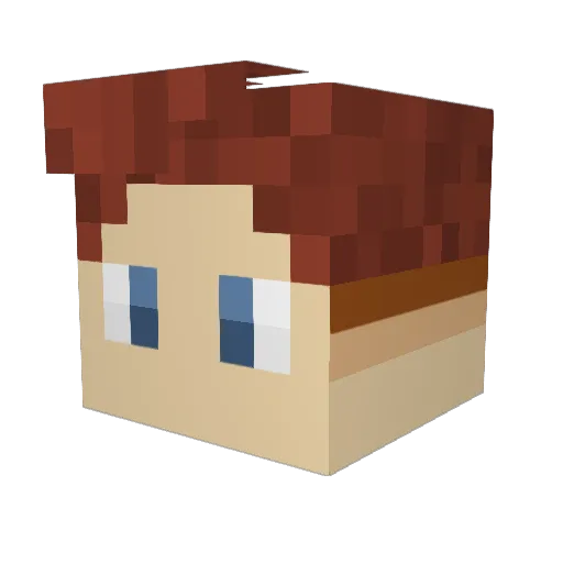 karloruzmarin Minecraft avatar head, 3D render