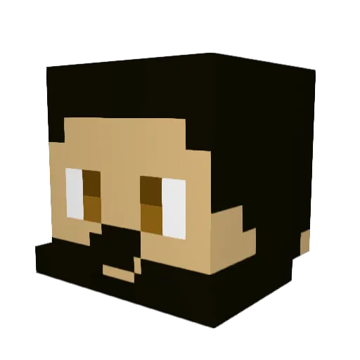 karlsimonw Minecraft avatar head, 3D render