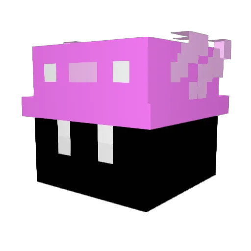karluhaa Minecraft avatar head, 3D render