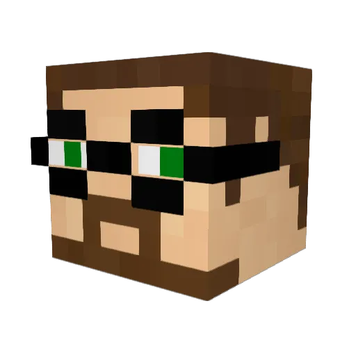 karlzoller Minecraft avatar head, 3D render