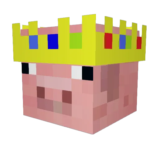 karma1nick Minecraft avatar head, 3D render
