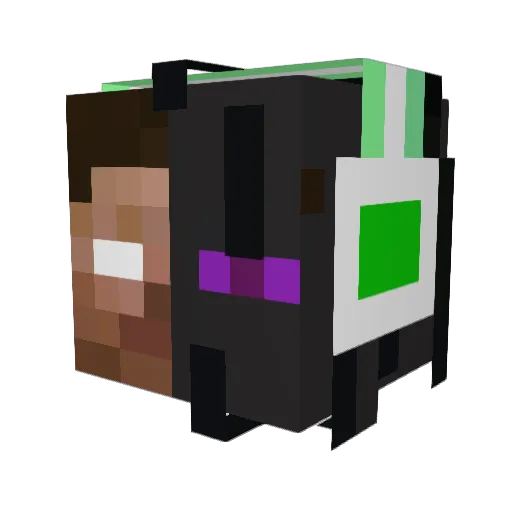 karma666OP Minecraft avatar head, 3D render