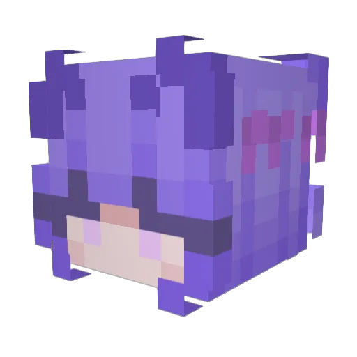 karmabunni Minecraft avatar head, 3D render