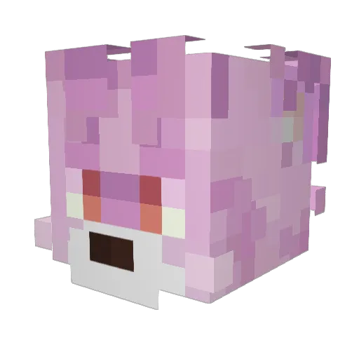 karmybarbie Minecraft avatar head, 3D render