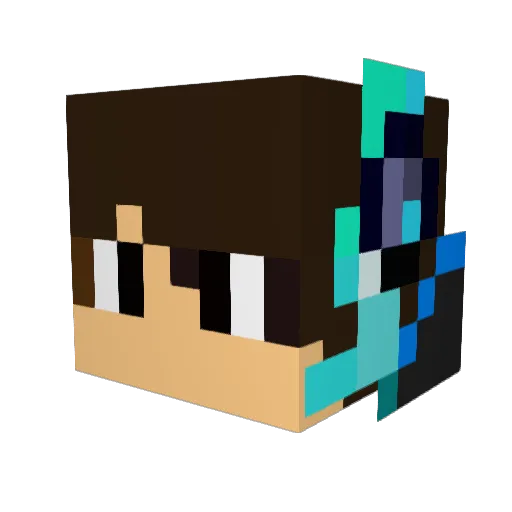 karmykid Minecraft avatar head, 3D render