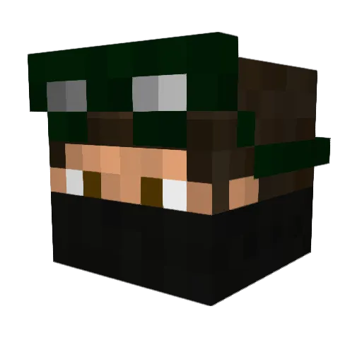 karnack123 Minecraft avatar head, 3D render