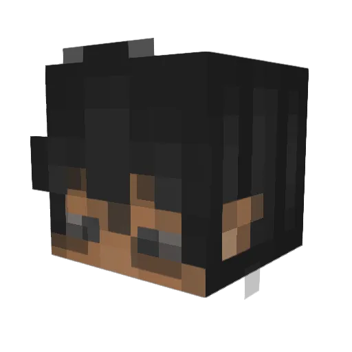 karnageuwu Minecraft avatar head, 3D render