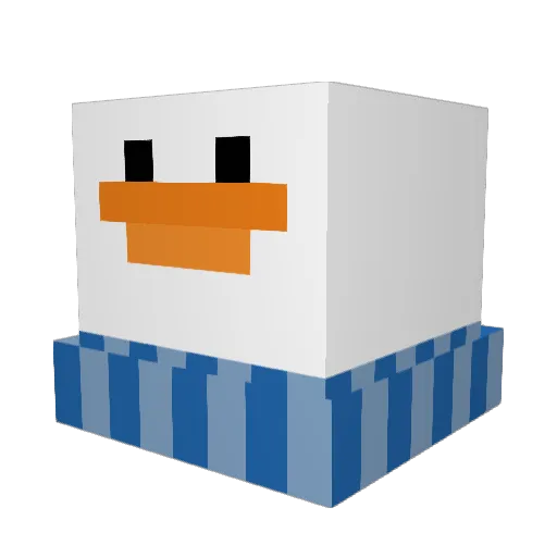 karnovik Minecraft avatar head, 3D render