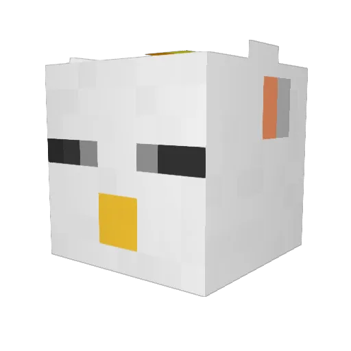 karo_jp Minecraft avatar head, 3D render