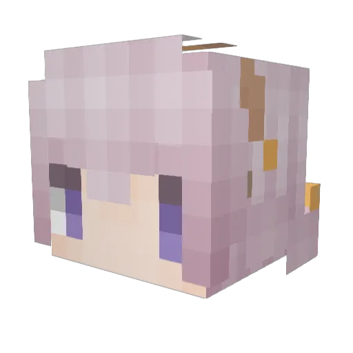 karolewski Minecraft avatar head, 3D render