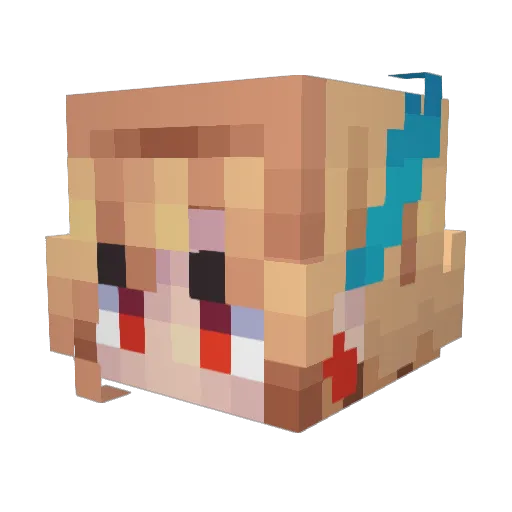 karolina2013 Minecraft avatar head, 3D render